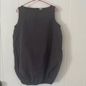 Goat-Milk Charming Charcoal Sleeveless Kids Dress